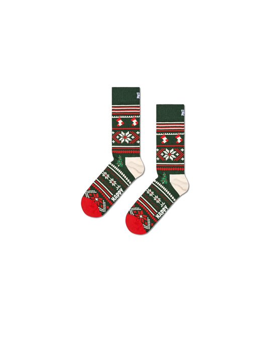 Christmas Sweater Sock - Dark Green