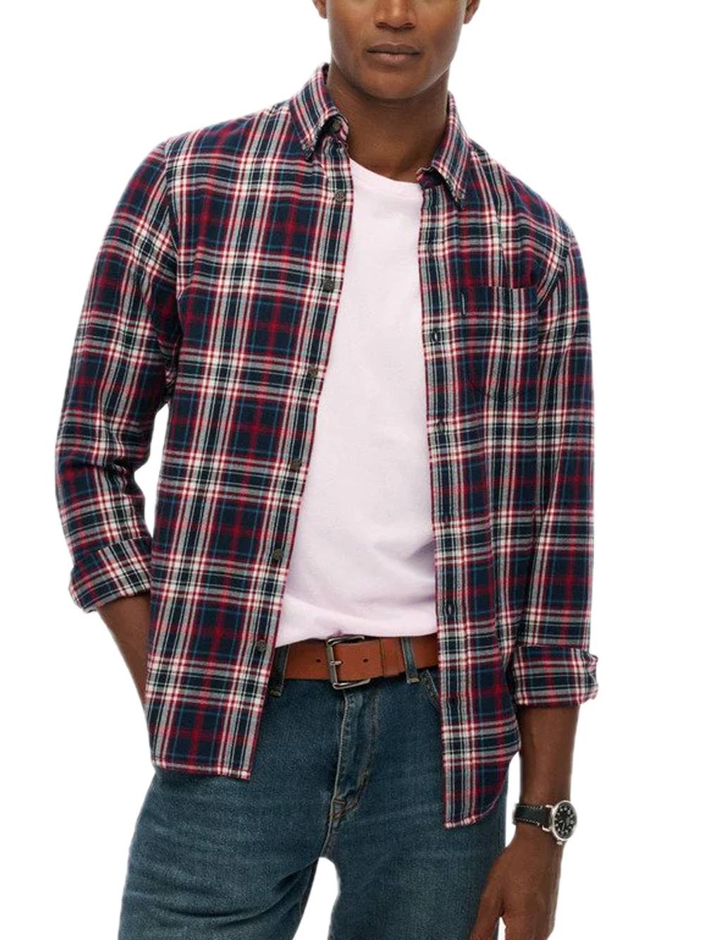 Vintage Check Shirt - Grace Check Navy — 1