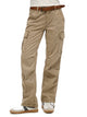 Low Rise Straight Cargo Pant - Deep Beige