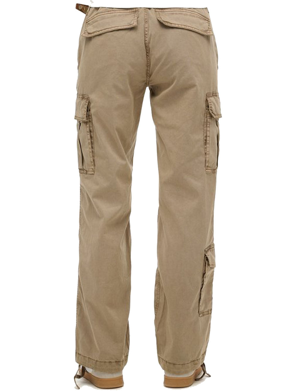 Low Rise Straight Cargo Pant - Deep Beige — 2