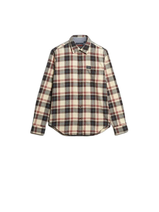 L/S Cotton Lumberjack Shirt - Peyton Check White