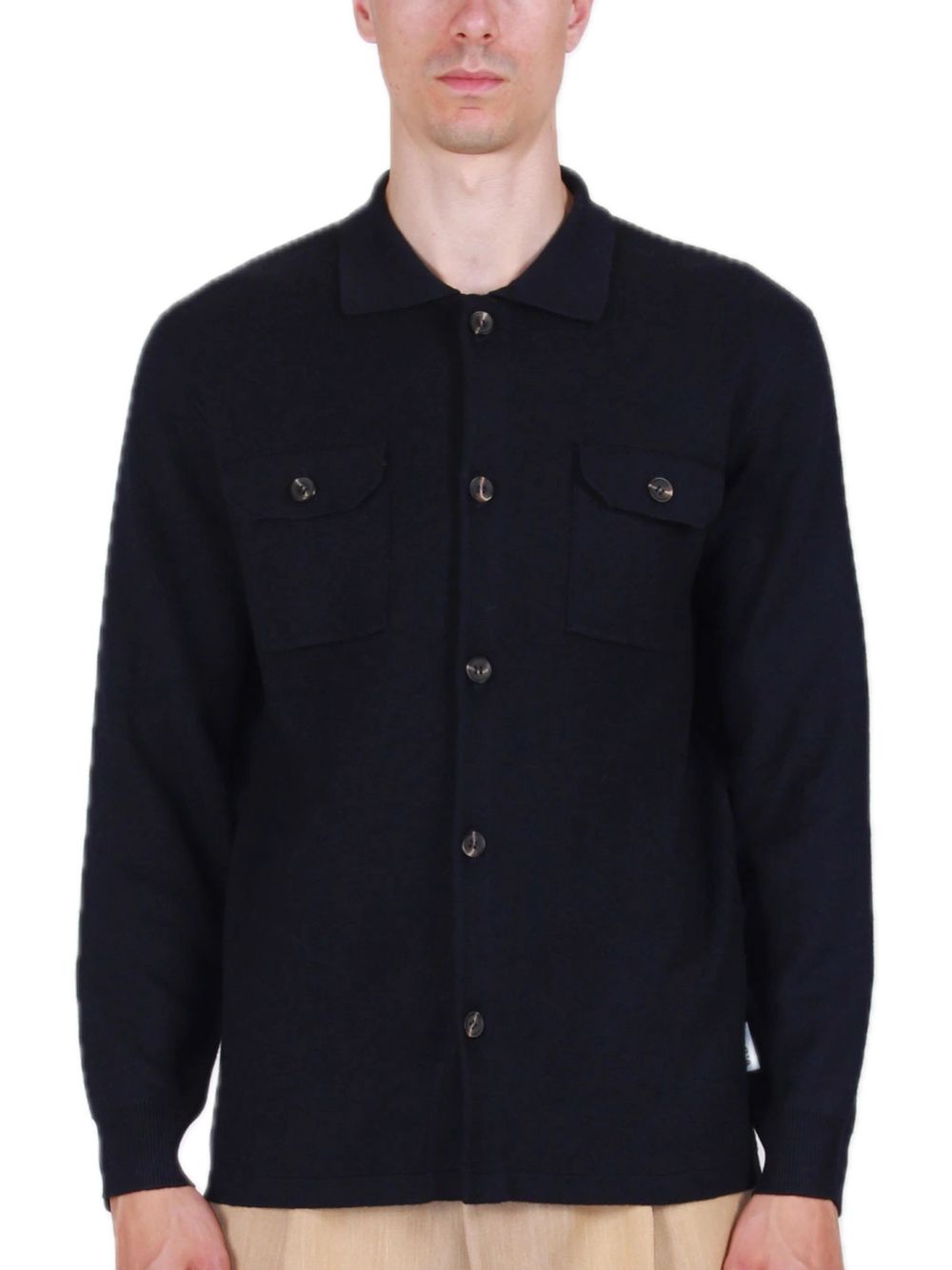 Cotton Jacket - Navy — 1