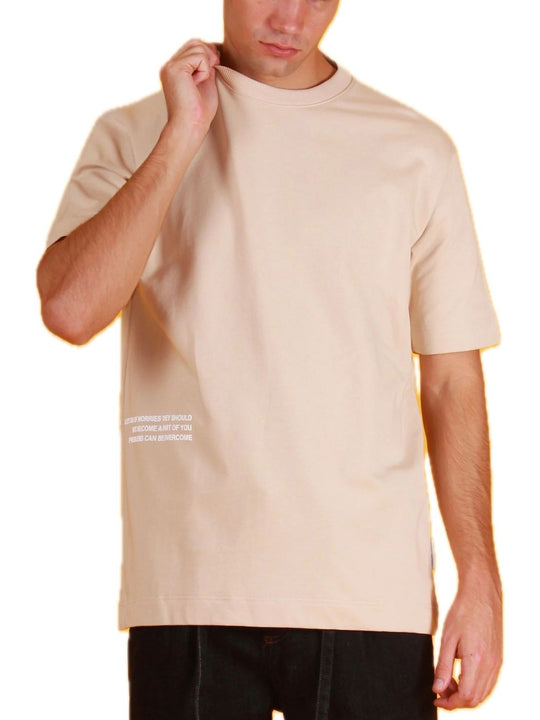 T-Shirt In Felpa - Avorio