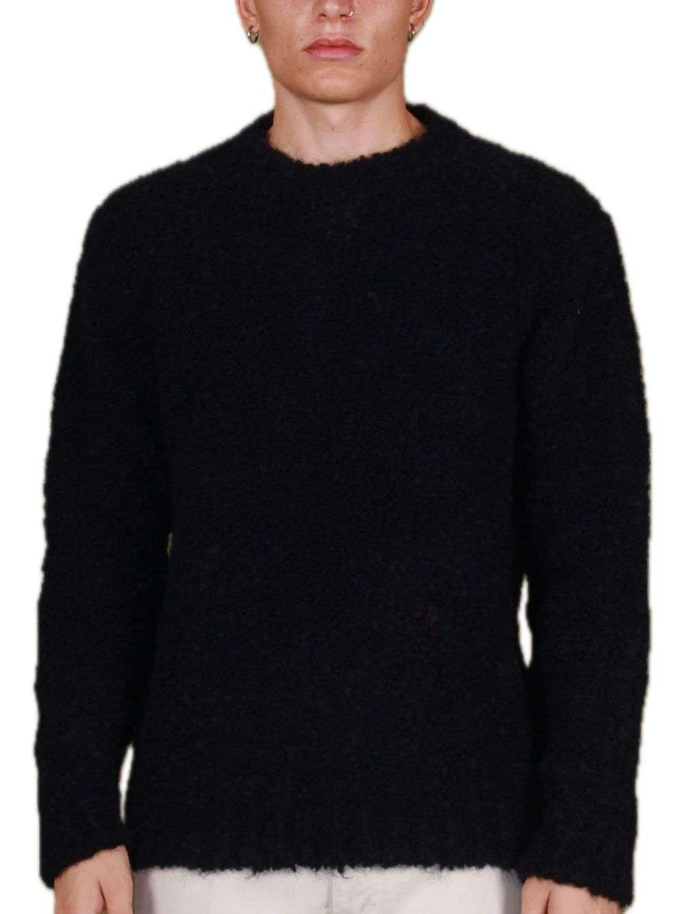 Oversized Crew Neck - Black — 1