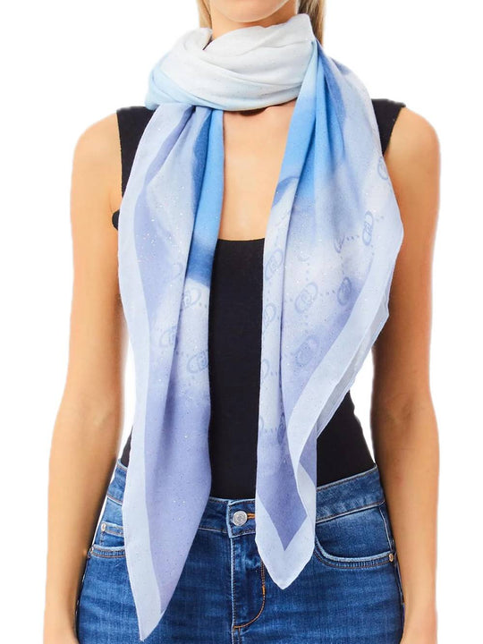 ECS Foulard  Fuor Leaves - Light Denim