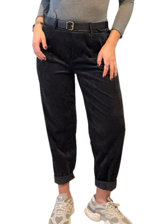 Pantalone Velluto A Coste - Nero