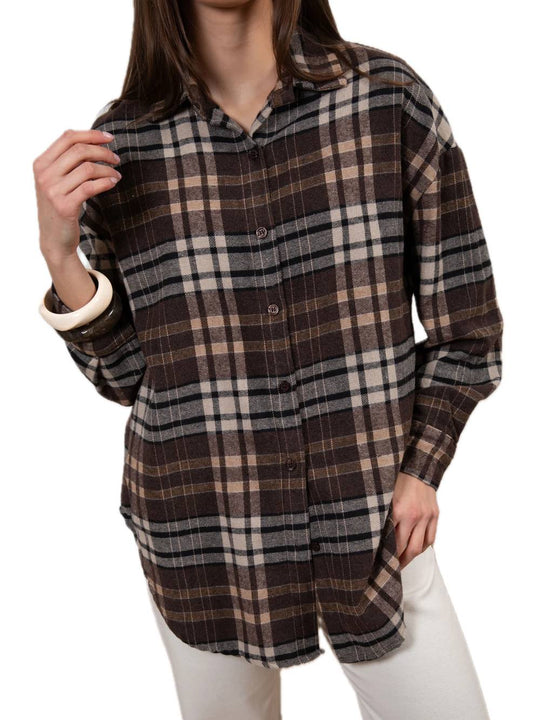 Camicia Quadri - Nero