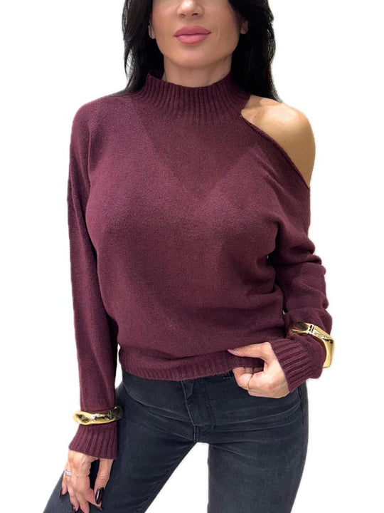 Maglia Dolcevita - Bordeaux