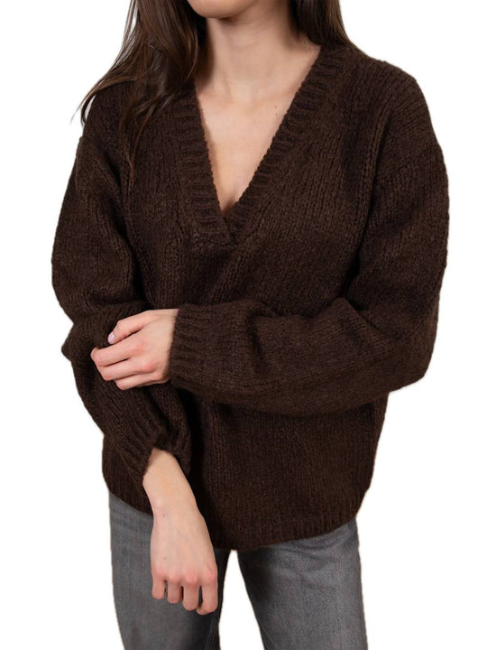 Knitwear Scollo a V - Moro