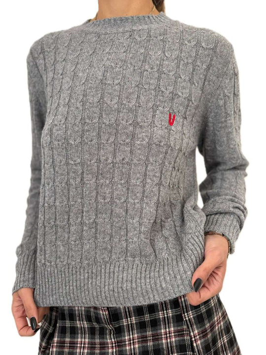 Knitwear Trecce - Grigio