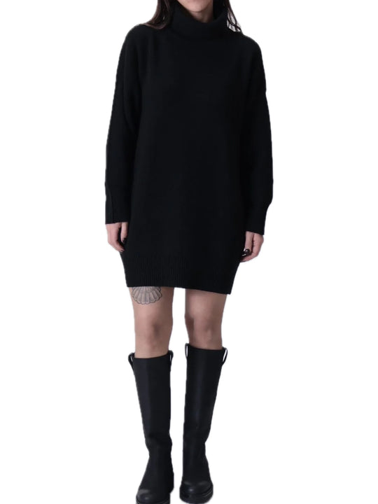 Abito Collo Alto - Nero