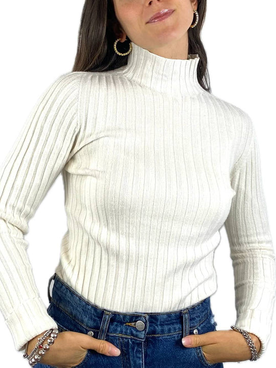 Maglia 50%vi 27%pl 23%pa - Crema