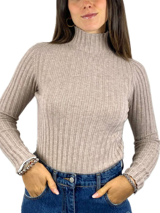 Maglia 50%vi 27%pl 23%pa - Beige