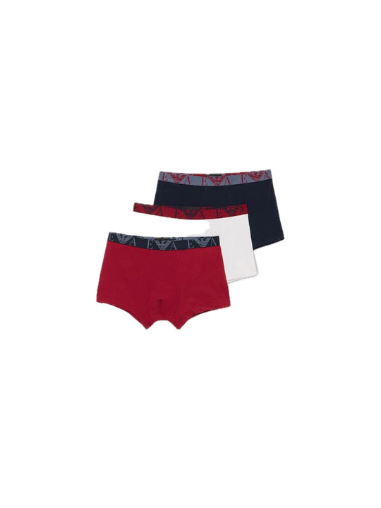 Emporio Armani 3 Pack Boxer - Ar Blu Barb White
