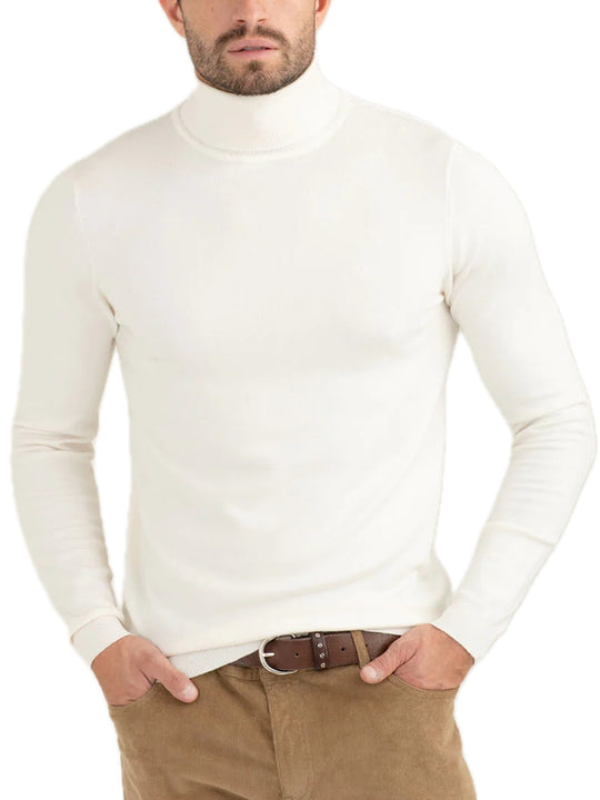 Maglia Manica Lunga Dolcevita - Off White