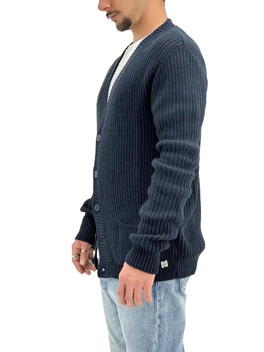 Cardigan Sweater - Navy Blue — 2