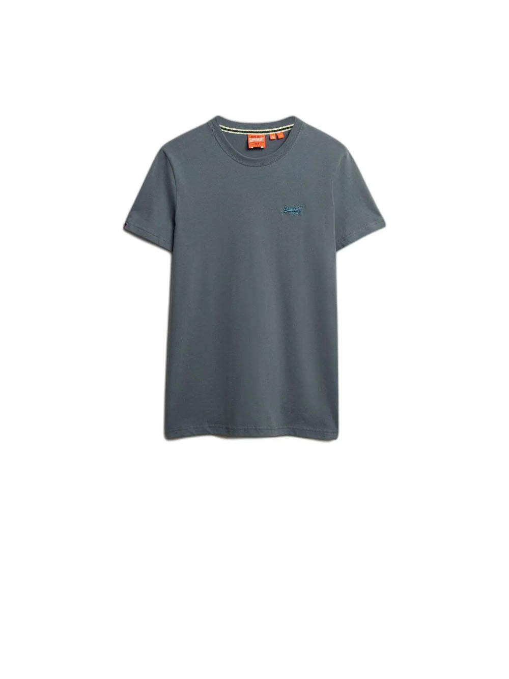 Essential Logo EMB Tee - Stormy Weather Blue — 1