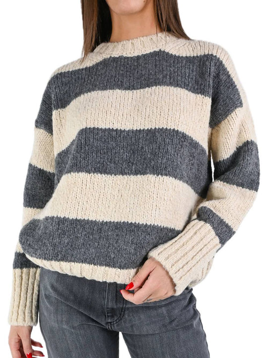 Knitwear Righe - Avorio Grigio