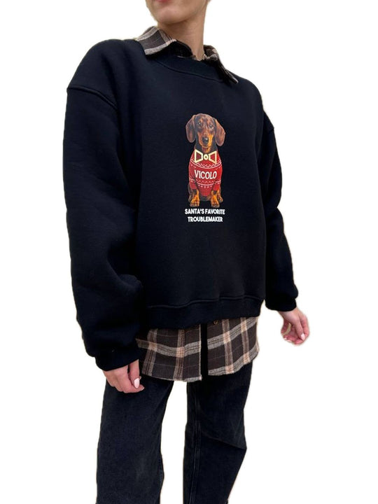 Felpa Bassotto - Nero