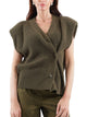 Gilet Punto Pannocchia Spalline & Bottone - Militare