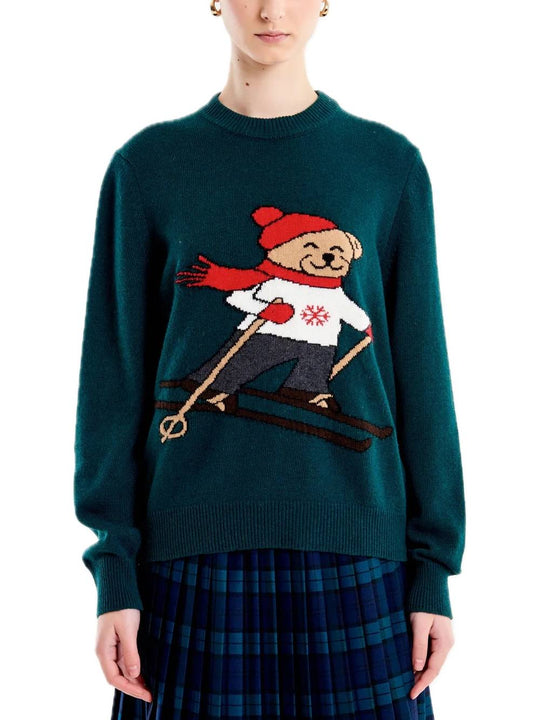 Knitwear Orso Sciatore - Verde