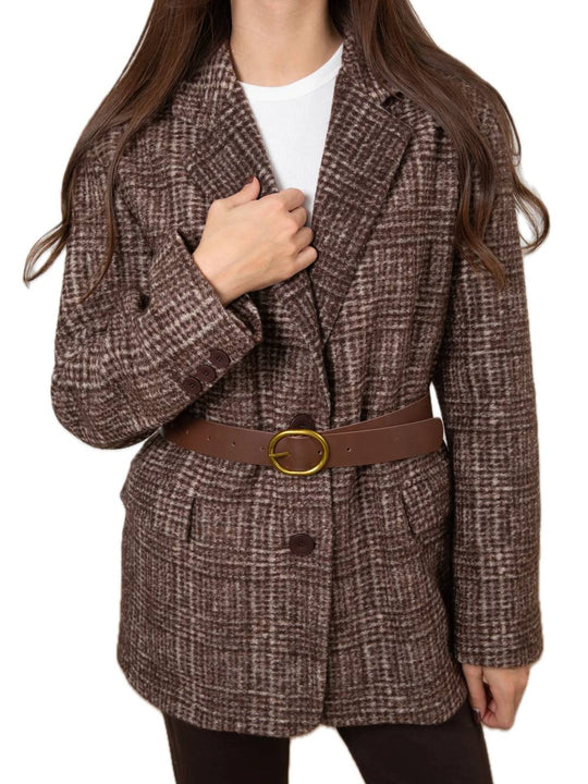 Giacca Cintura - Marrone