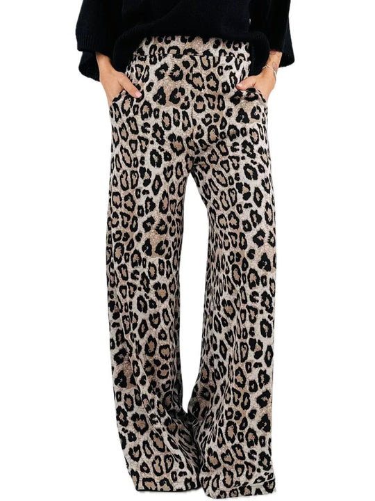 Pantalone Maglia Con Tasche - Fantasia