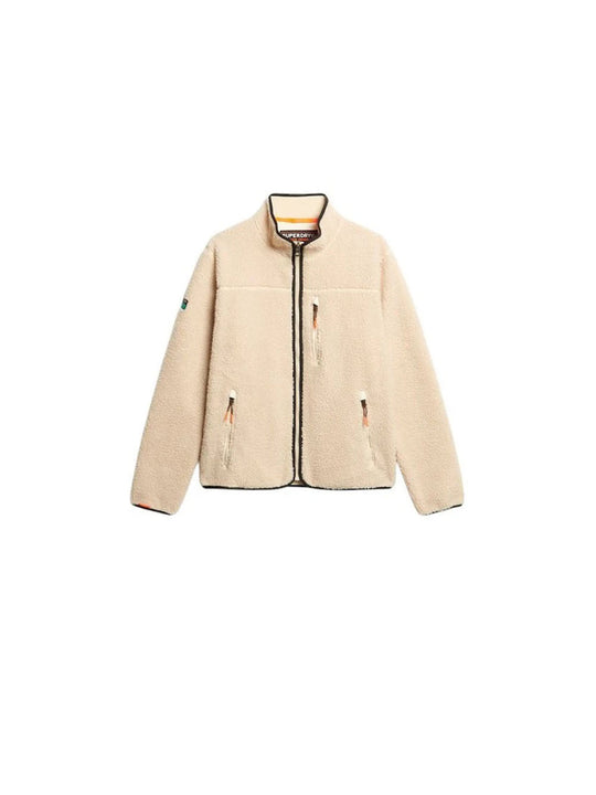 Outdoor Full Zip Fleece - Oatmeal Beige