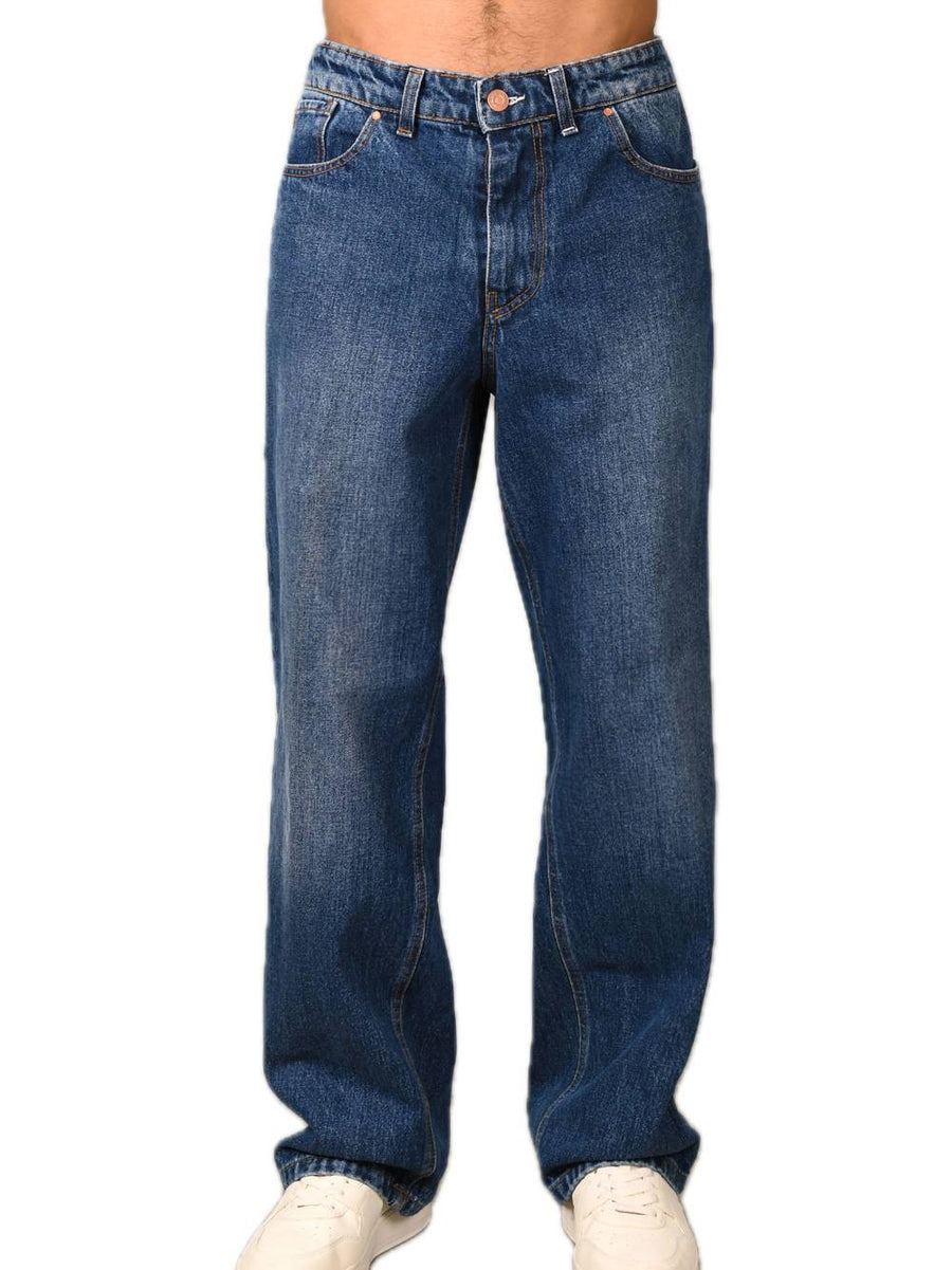 5-Pocket Palazzo Jeans - Denim