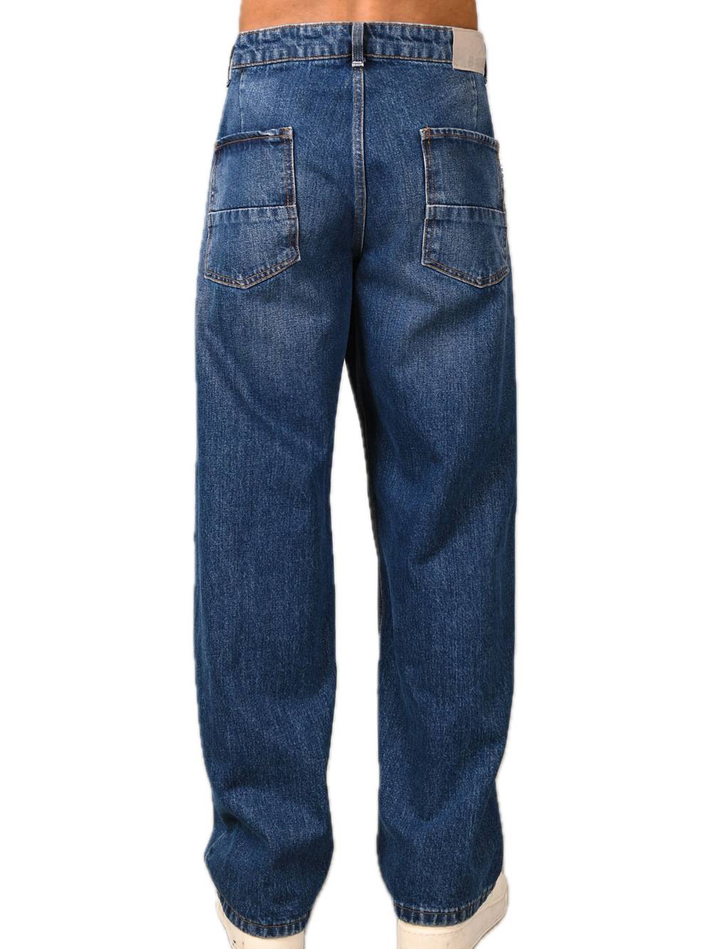 5-Pocket Palazzo Jeans - Denim — 2