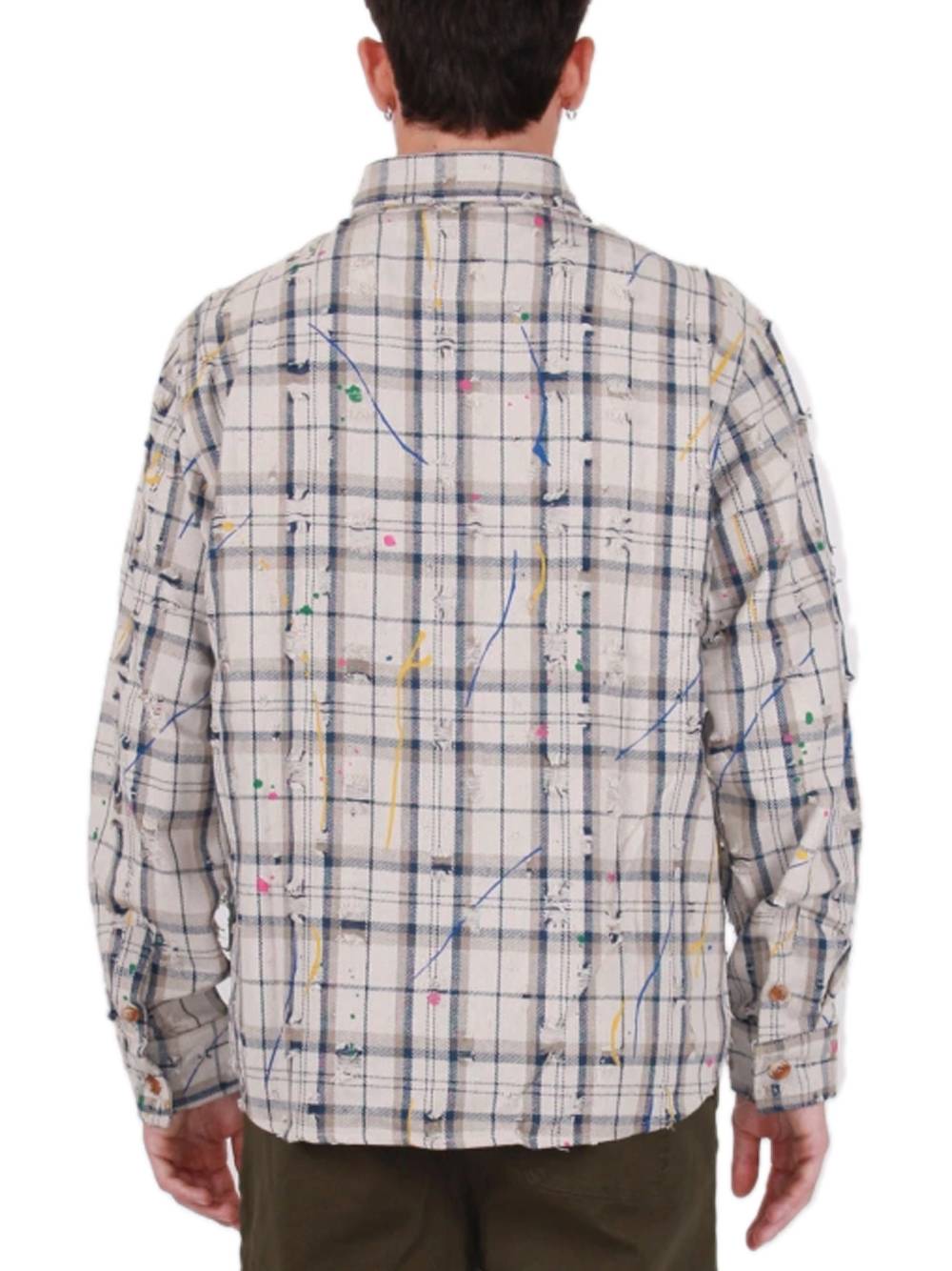 Camicia Quadri - Beige — 2