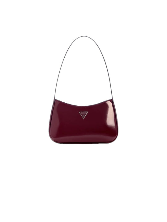 Arnela Top Zip Shoulder Bag - Burgundy