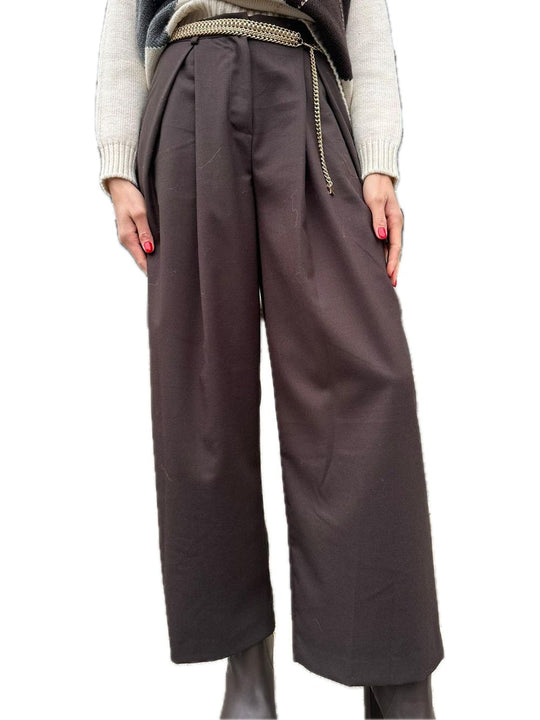 Pantalone Con Cintura - Moro