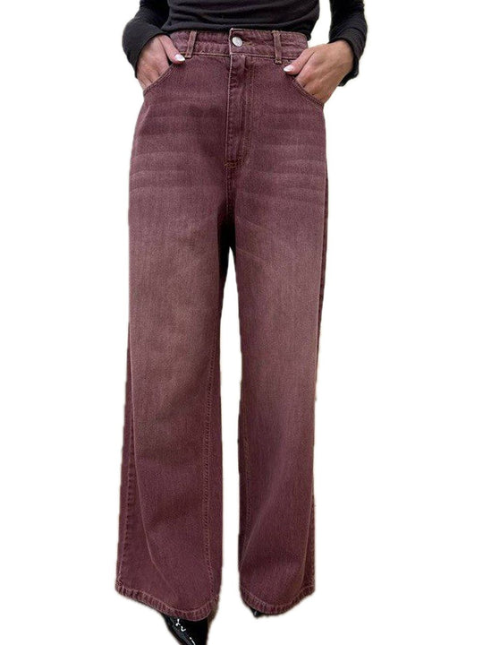 Pantalone Amelie Tasche Oversize - Bordeaux