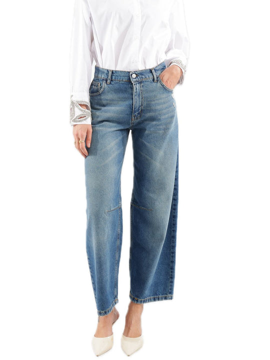 Pantalone Pinces Ginocchio - Denim