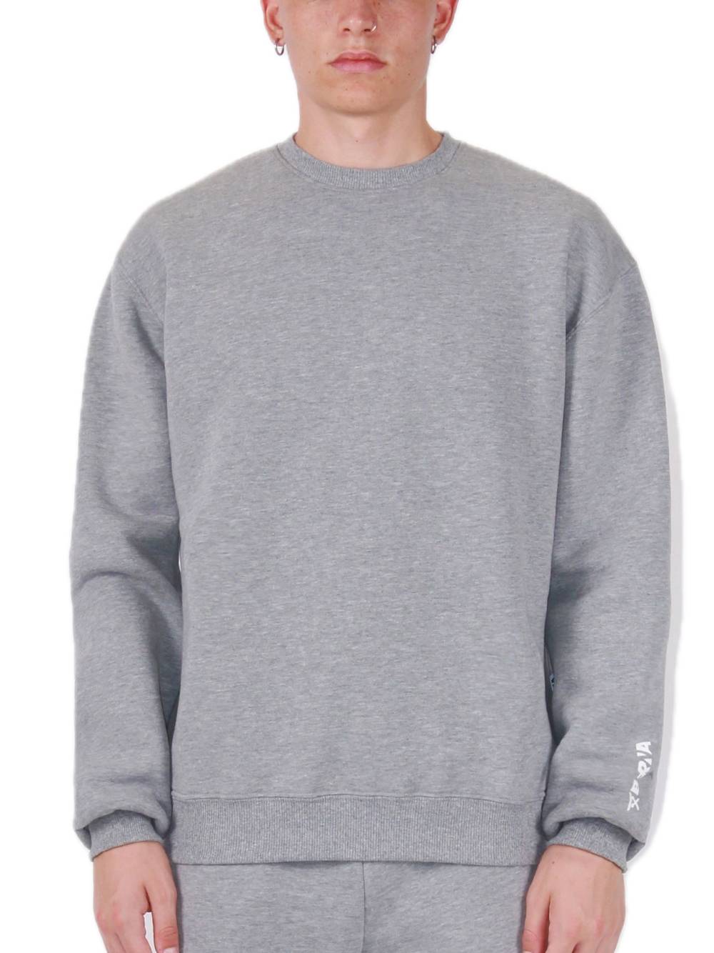 Crewneck Sweatshirt - Grey Melange — 1