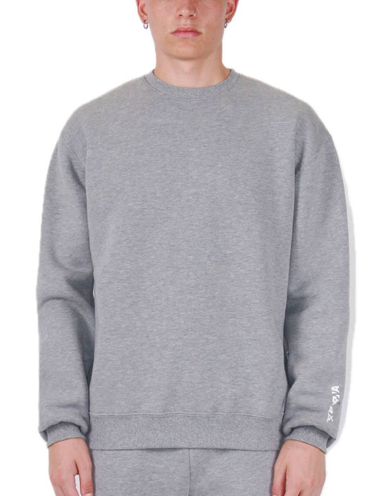 Felpa Girocollo - Grigio Melange