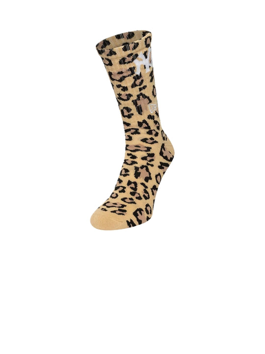 Mlb Leopard Crew Socks 1pk - Leopard
