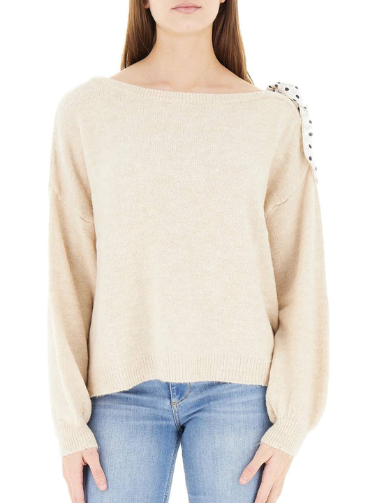 Knitwear Fiocco Pois - Burro