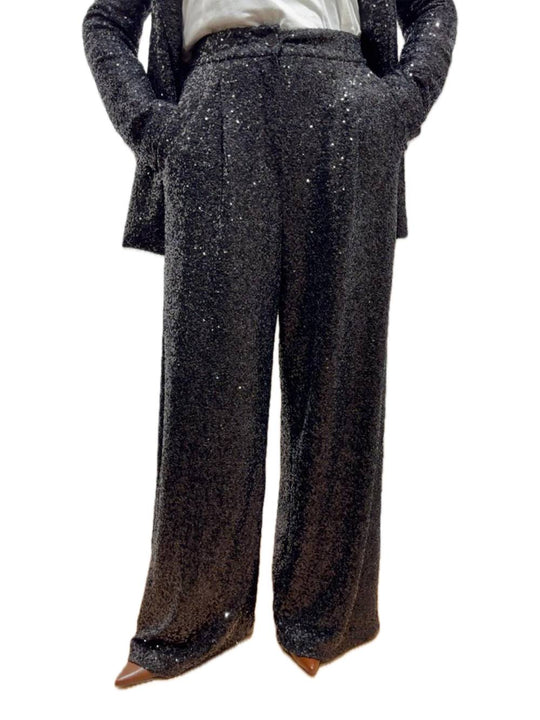 Pantalone Paillettes - Nero