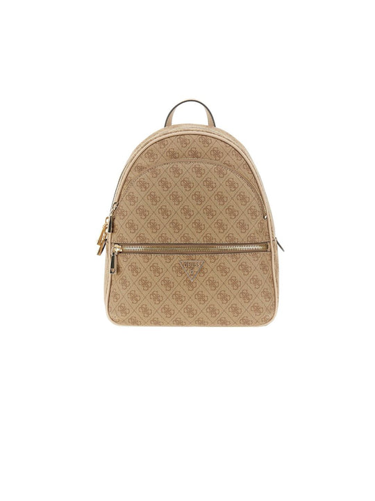Manhattan II Large Backpack - Latte Logo