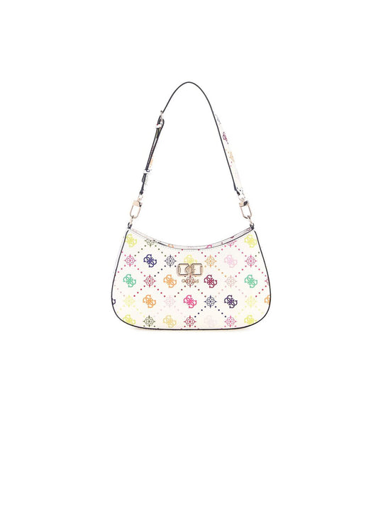 Emelie Logo Top Zip Shoulder Bag - Multi Logo