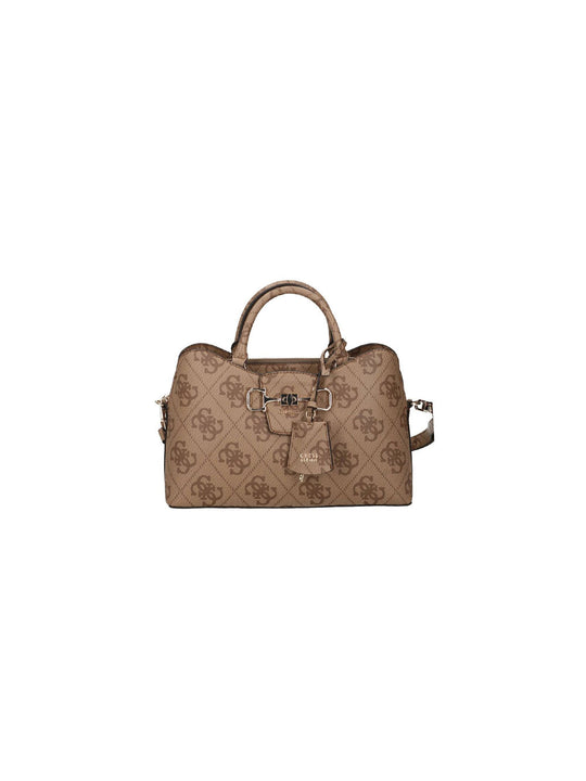 Janie Logo Girlfriend Satchel - Latte Logo