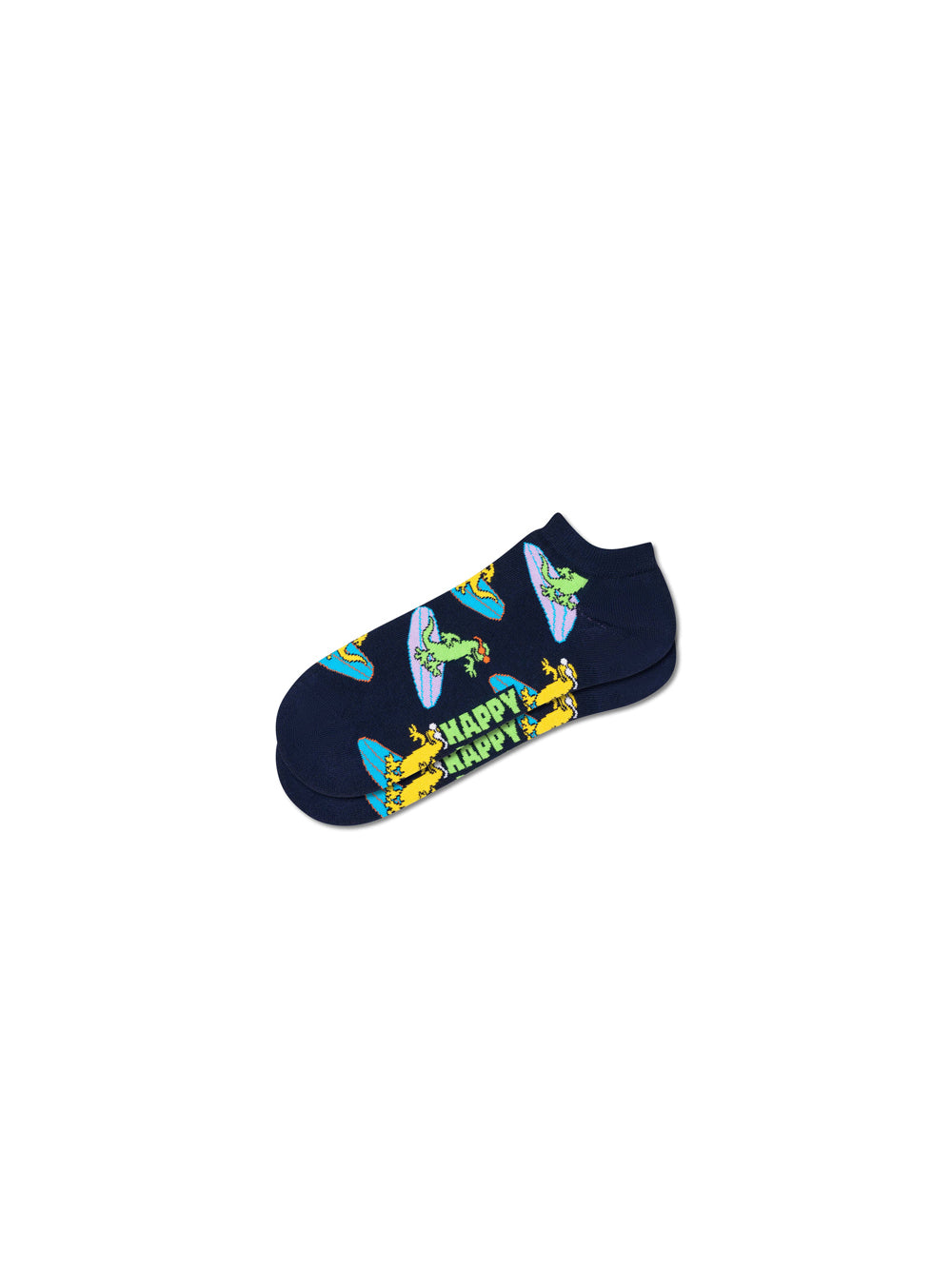 Surf Lizard Low Sock - Navy — 1