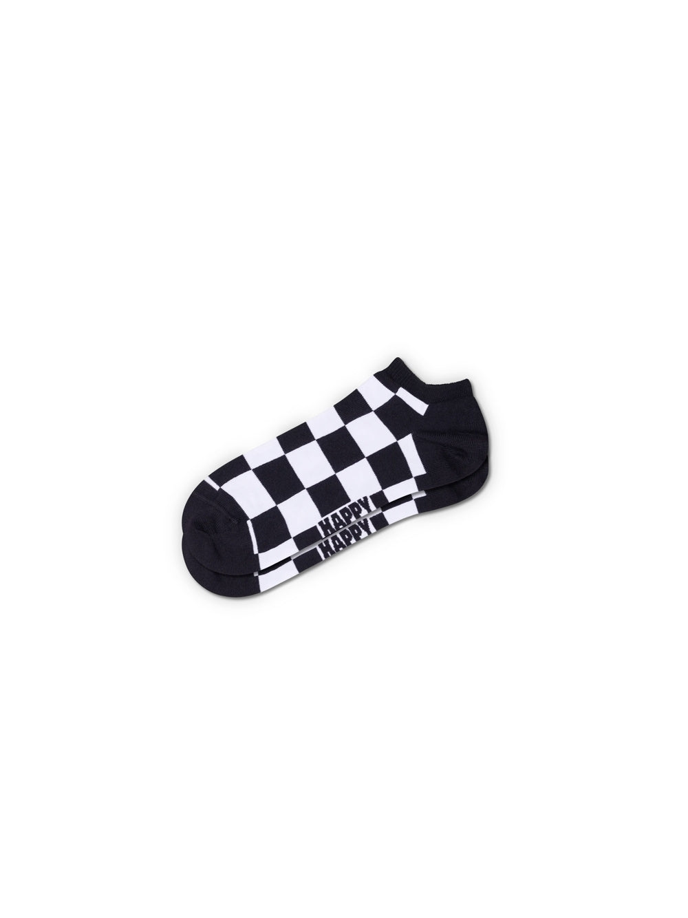 Checkboard Low Sock - Black — 1