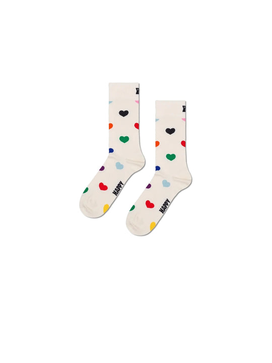 Pride Heart Sock - White