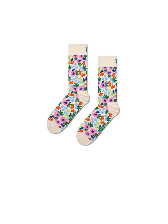 Flower Sock - White