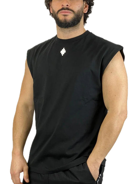 Jersey Sleevless Man - Nero