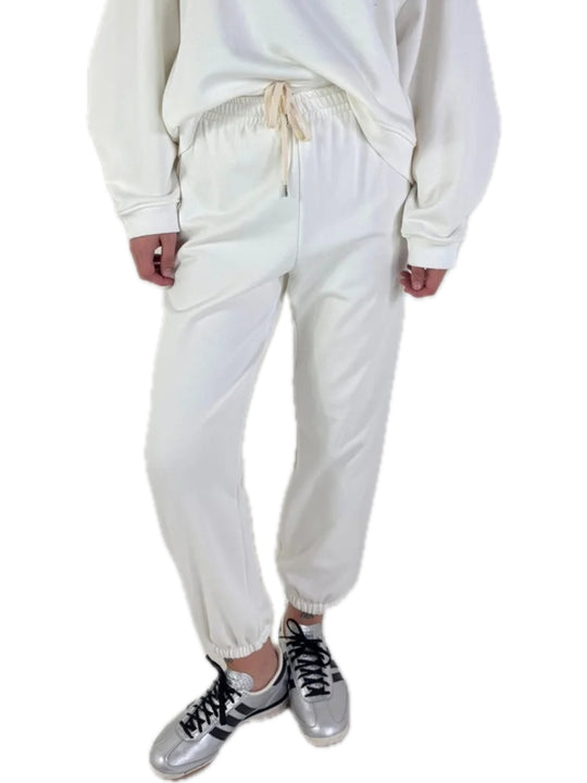 Pantalone Felpa - Bianco
