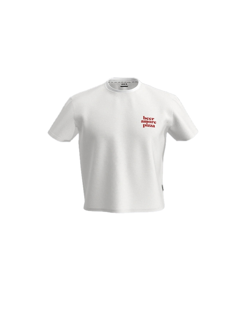 Beer Amore Pizza T-Shirt - White — 1